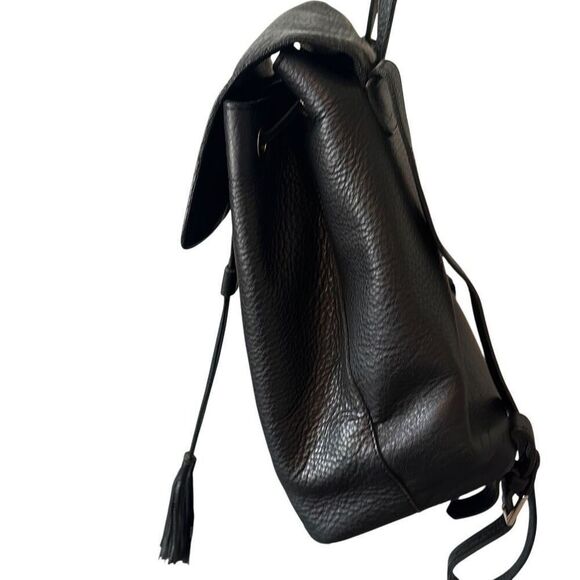 Soul Carrier Black Thick Leather Luxury Designer Backpack Purse Bag main image 11